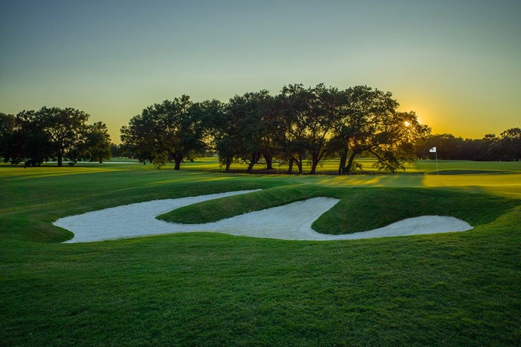 Bayou view of greens
