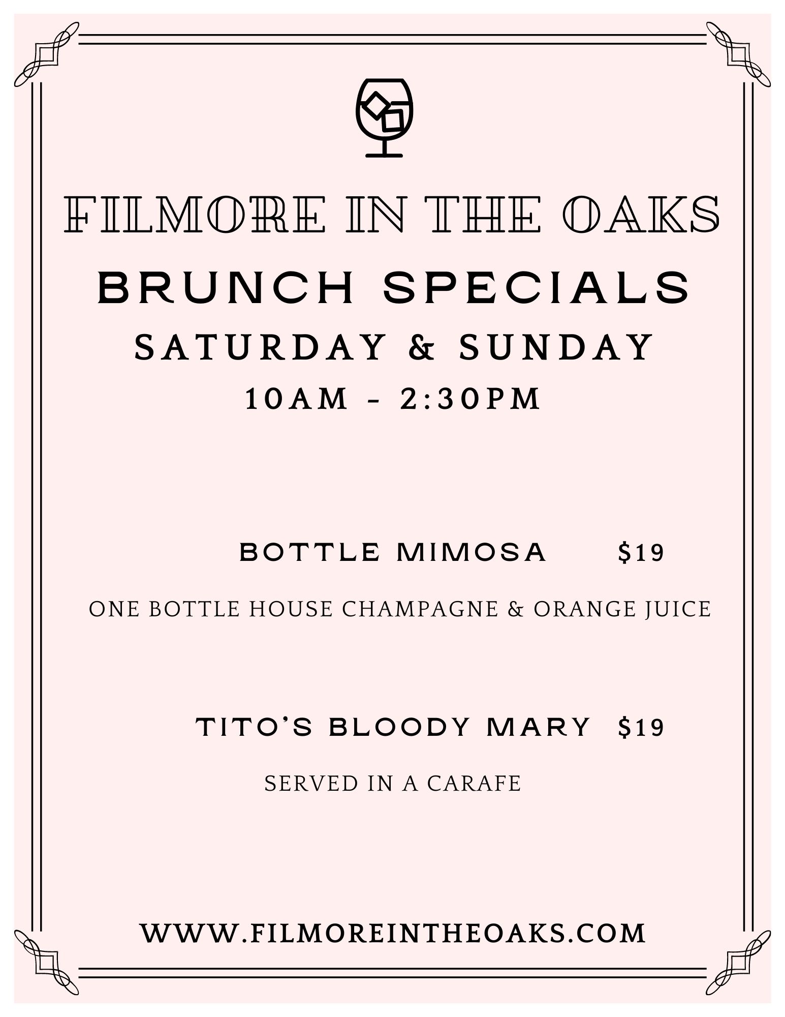 Menus Bayou Oaks at City Park